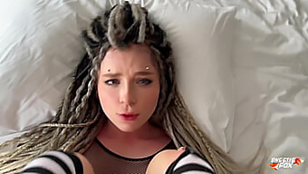 Stunning Alternative Babe With Dreads And Piercings Gives Deepthroat Blowjobs, Rough Sex, And Swallows Cum