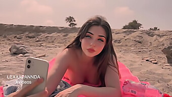 Amateur Teen Gets Her Face Fucked And Covered In Cum On A Beach